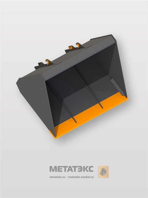 Зерновой ковш увеличенной емкости для Komatsu WH714/WH716(3,0 куб. метра) - фото 39374