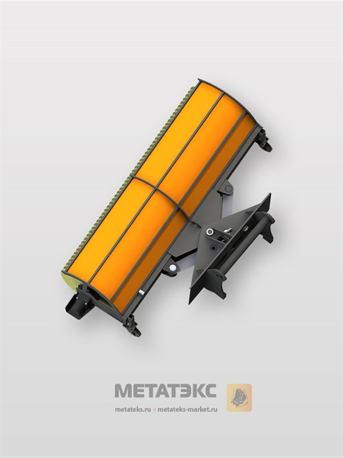 Щетка коммунальная с механическим поворотом для Case TX140-45 (ширина 2800 мм) - фото 42762