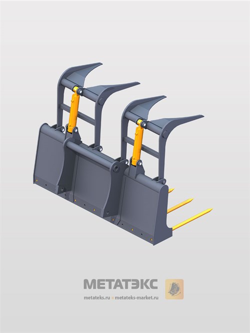 Захват вилочный для JCB 531/533/535/536 (ширина 2100 мм) - фото 49261