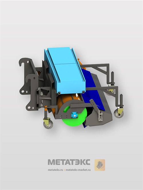 Щетка с передним бункером для Komatsu WA200 (2000 мм) - фото 55151